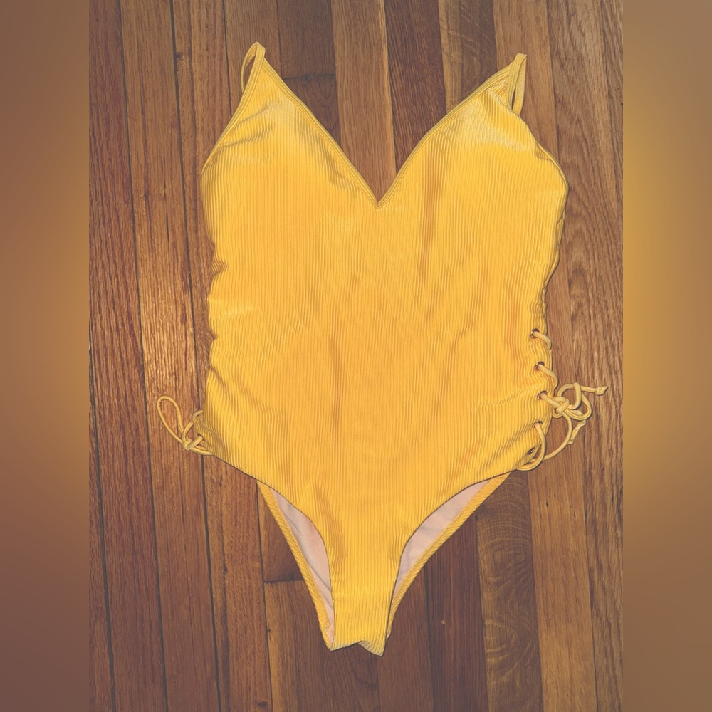 L.A. Hearts Yellow One-Piece Swimsuit